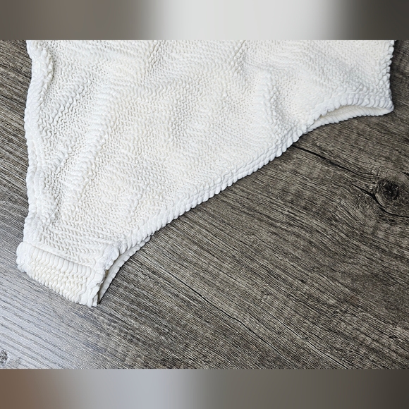 Francesca's Tabbie Crinkle One Shoulder One Piece Swimsuit  - Picture 11 of 11